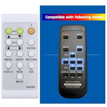 Imagem de Controle remoto de substituição para monitor LCD Sharp Display RRMCGB150WJSA RRMCG1003MPPZ PN-G655U PN-G655UP PN-655U PN-655RE PN-G655RE PN-G655E PN-C703B PN-C603D PN-H701 PN-H801 PN-R9 03 PN-R703
