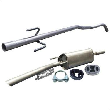 Imagem de Kit Escap Tubo Intermediário + Traseiro Prisma 1.4 8v 2012 - ScapJá