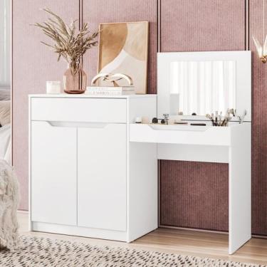 Imagem de Penteadeira Escrivaninha 2 Portas 1 Gaveta Trend - Albatroz Móveis