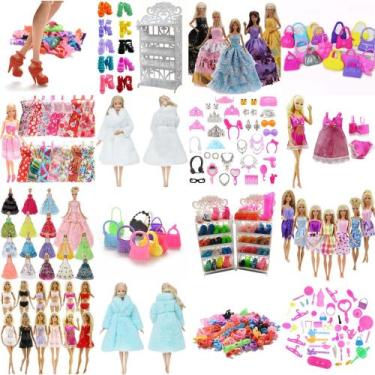 Imagem de Kit de Roupinhas, Sapatinhos, Bolsas, Mini Sapateira e Acessórios Para