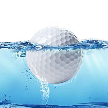 Imagem de Bolas flutuantes de golfe flutuantes Jinwei bola de treino de golfe 10 bolas com saco de malha (branco, 10 bolas/pacote)