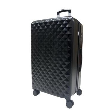 Imagem de Mala Grande 35Kg Expansível Preta Diamond Ultra Leve