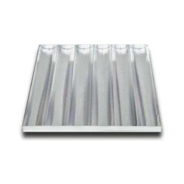 Imagem de Kit com 10 Assadeiras Onduladas 58x70 c/ 6 Ondas Alumínio - Modelo Fit