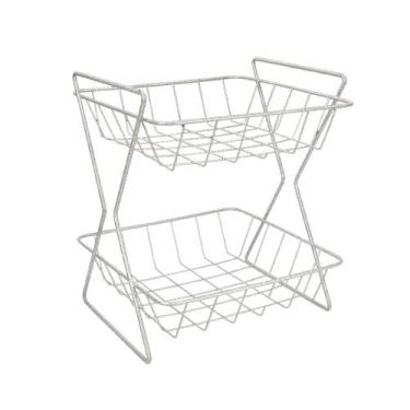 Imagem de Fruteira de Mesa FM105 Acabamento em Pó Epoxi Vinci Móveis, Branco