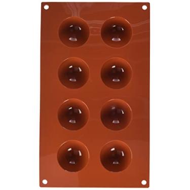 Imagem de Silikomart Molde meia-esfera, laranja, 50 mm