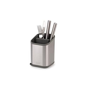 Imagem de Joseph Joseph Escorredor de talheres de aço inoxidável duplo, organizador de utensílios de cozinha