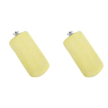 Imagem de 2 Peças Brinquedo de Mascar Papagaio Pássaro Molar Dentes Pedra Bico de Pássaro Pedra de Moagem Papagaio Poleiro Suporte de Salto para Papagaio Chinchila Esquilo Hamster Gaiola