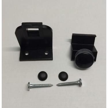 Imagem de Kit 2 Conjunto Suporte Trava da Haste Janela Maxim-Ar Preto