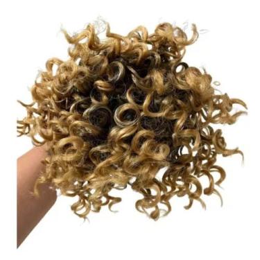 Imagem de Aplique Coque Qualidade Puff Orgânico Afro Cacheado Cor Mel - dinka 