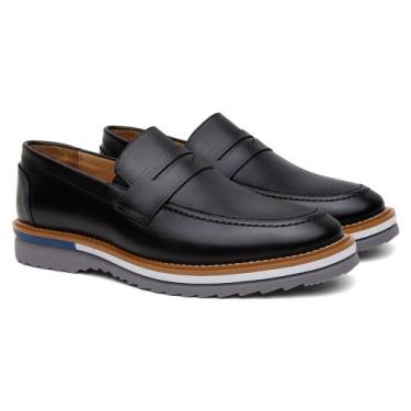 Imagem de Sapato Masculino 100% Couro Casual Loafer Monk Estiloso - onix shoes, 