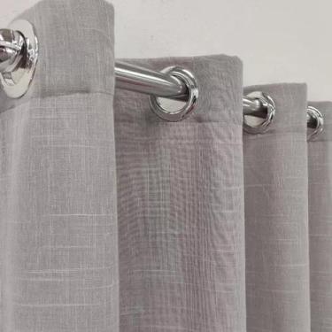 Imagem de Cortina Linho E Blackout 100% Para Bastão 4,00x2,60 Ilhós - Salvatex C