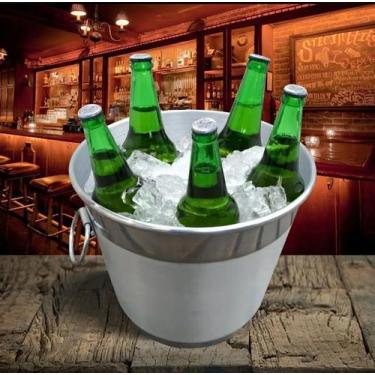 Imagem de Balde Para Gelo 6 Litros Alumínio Reforçado Cerveja - HAVAI