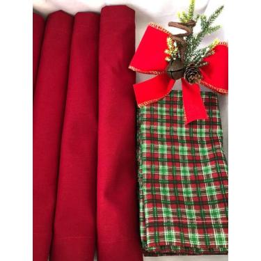 Imagem de Mesa Posta 16Lugares Jogo Americano +Guardanapo Natal Decora - Marphi 