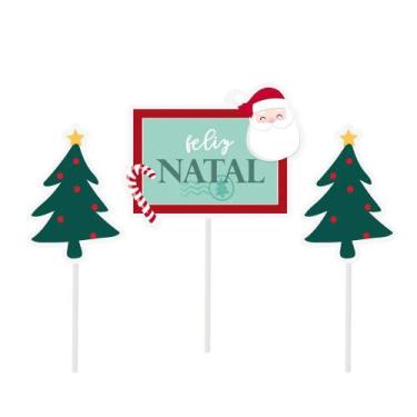 Imagem de Topo De Bolo Candycane Natal Un - Cromus