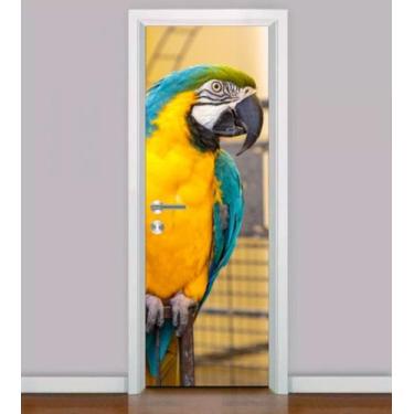 Imagem de Adesivo Para Porta ARARA - Natureza - Cores - Aves - PGG Impressão Dig