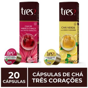 Imagem de 20 Cápsulas Três Corações, Chá