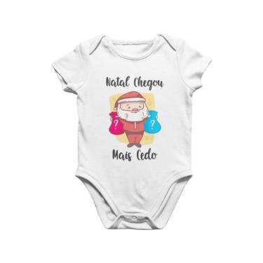 Imagem de Body Bebê Infantil Meu Primeiro Natal Feliz Natal Chegou mais Cedo Bra