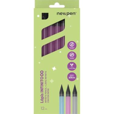 Imagem de Lápis Preto Redondo Infinito HB Rosa Translúcido - Caixa com 12 Unidad