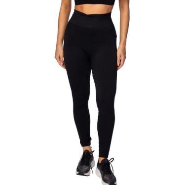 Imagem de Legging Feminina Sea Surf Sem Costuras Levanta Bumbum Preto, Preto, M