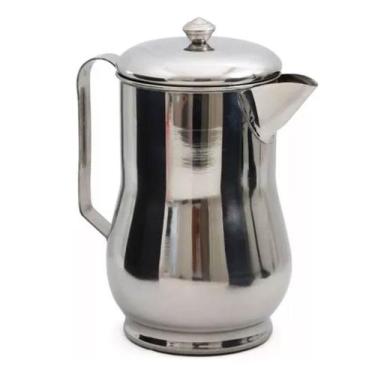 Imagem de Jarra Suco Água Chopp Em Aço Inox Com Tampa 1,5 Litros - Wck Comercio 