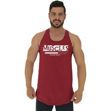 Imagem de Regata Longline Estampada Masculina MXD Conceito Muscles, Vermelho, GG