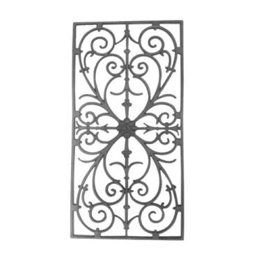 Imagem de Grade Ferro N19 Ramada Contorno Varanda,Sacada,Escada 80X41 - Fundição