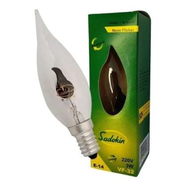 Imagem de Lâmpada Vela Chama Decorativa 3W 220V E14 - Neon Flicker - SADOKIN