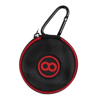 Imagem de Dynwave Clipe em caso protetor de bola cue equipamento prático viagem com zíper piscina capa protetora transportando saco de bola snooker titular, Vermelho