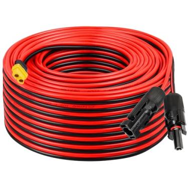 Imagem de MOOKEERF Cabo de extensão de carga solar para XT60 12AWG 100FT XT60 cabo solar conector solar para XT60 cabo adaptador para painel solar para estação de energia portátil pacote de bateria de gerador