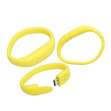Imagem de Pulseira de 16 GB Modelo USB Flash Drive Memory Stick PenDrive Pen Drive 3.0 USB Flash Disk Memory Stick U Disk USB Drive (Amarelo)