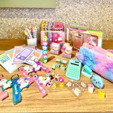 Imagem de Kit Papelaria Fofa Kawaii 46 Itens Criativos