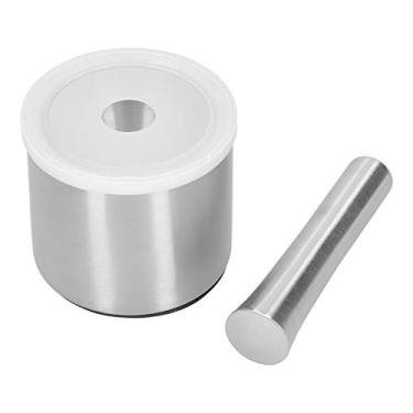 Imagem de Conjunto de Espremedor de Alho, Almofariz e Pilão de Aço Inoxidável Akozon 304 - Picador de Alho Fácil, Moedor de Especiarias, Espremedor de Comida para bebê e Triturador de