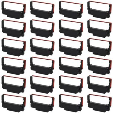 Imagem de LinkDocs Substituição ERC30 para fitas ERC-30/34/38 B/R compatíveis com impressora Epson TM-U220 M188B ERC30 ERC34 ERC38 NK506 (preto e vermelho, pacote com 24)