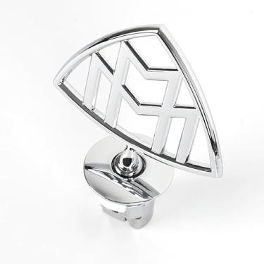 Imagem de GHHZML Capô Ament para Maybach Capô Emblema Emblema para S400 S450 S500 S550 S560 S580 S600 S650 S Classe W221 W222 W223 Acessórios, Prata, Mab168