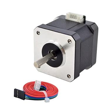 Imagem de STEPPERONLINE 0,9Deg Nema 17 Motor de Passo Bipolar 1,5A 30Ncm com Cabo de 1 Metro para Impressora 3D Cnc