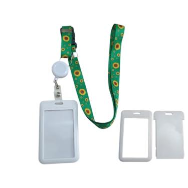 Imagem de Genérico Cordão Autismo Girassol Escuro Novo + Porta Crachá + Porta Cartão Abre E Fecha