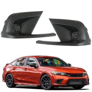 Imagem de labwork Par de faróis de neblina de substituição para Honda Civic 2022 2023 faróis de neblina FL-HC2022-4D