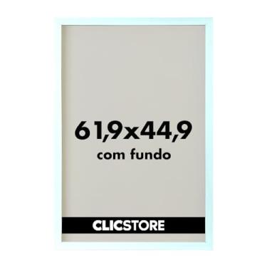 Imagem de Moldura Decorativa 44,9x61,9 cm Quebra Cabeça Grow Puzzle 1000 peças Quadro Pôster Painel p/Parede Escritório s/Vidro (Branco)