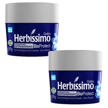Imagem de Kit 2 Desodorante Bioprotect Cedro Herbíssimo 55G - Dana - Dana Cosmét