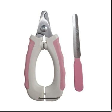 Imagem de Alicate de Cortar Unha Pet + Lixa Idea, Rosa