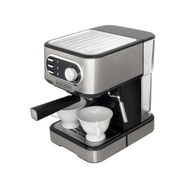 Imagem de Cafeteira black decker Café Expresso Multifunções Gourmand Gris CE1100