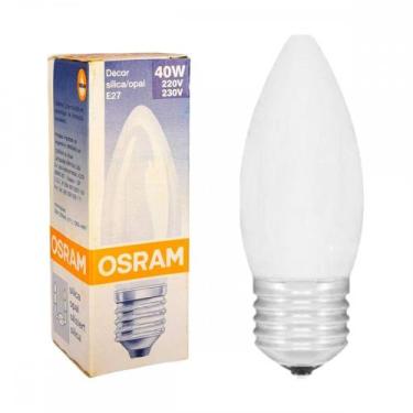 Imagem de Lampada Vela Lisa Osram Silica 40Wx220V. - Kit C/5 Pecas - LEDVANCE / 