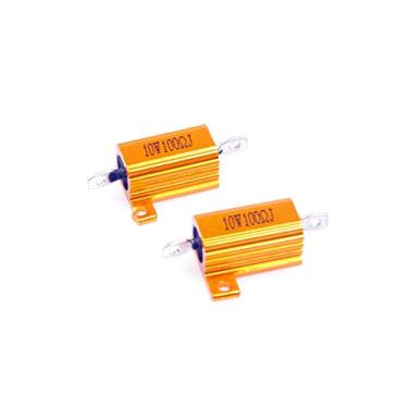 Imagem de LM YN 10 Watt 100 Ohm 5% Resistor de Corda Elétrica de Alumínio Resistor de Ouro para Luzes de LED Inversor Divisor de Frequência Servo Industrial Control 2 peças