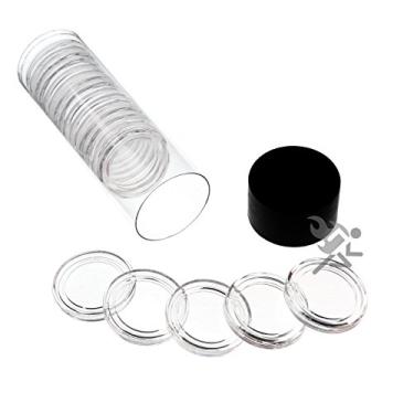 Imagem de OnFireGuy Black Lid Capsule Tube & 20 Air-Tite A22 Direct Fit Coin Holders for 1/4oz Gold Eagles