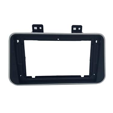 Imagem de Moldura Fiamon 9" chinês Nissan Kicks 16 > Preta com Friso Prata