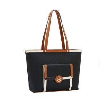 Imagem de Bolsa Chenson Feminina Tote Colors, Preto