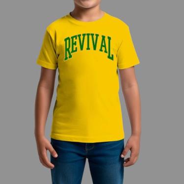 Imagem de Camisetas Infatil Religiosa Casual Estilosa Gola Redonda Revival - Rod