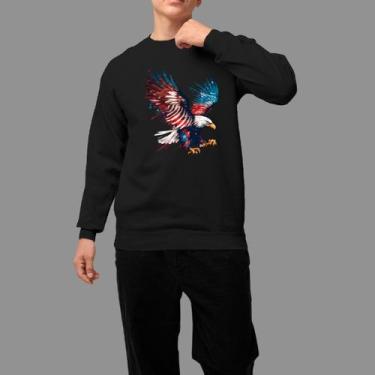 Imagem de Moletom Gola Careca Country Casual Moda Country Inverno Blusa De Frio 