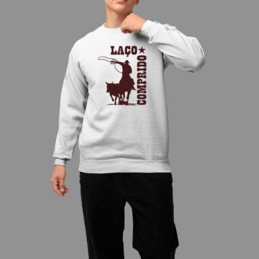 Imagem de Moletom Gola Careca Country Casual Moda Country Inverno Blusa De Frio 