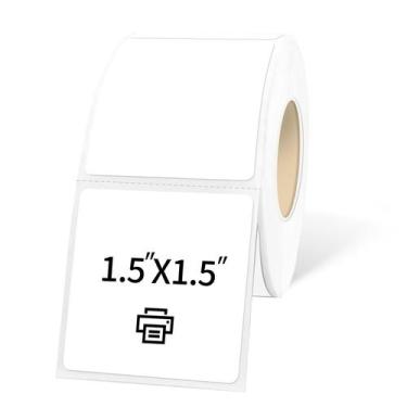 Imagem de Etiquetas Adesivas Térmicas Yeachlaing - 500 Folhas (3,8 x 3,8 cm)
